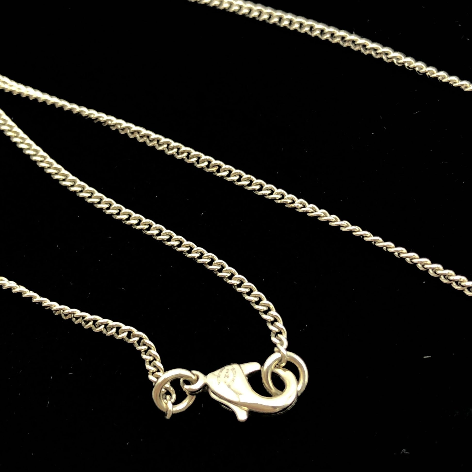 Chanel Gold Tone CC Circle Pendant Necklace