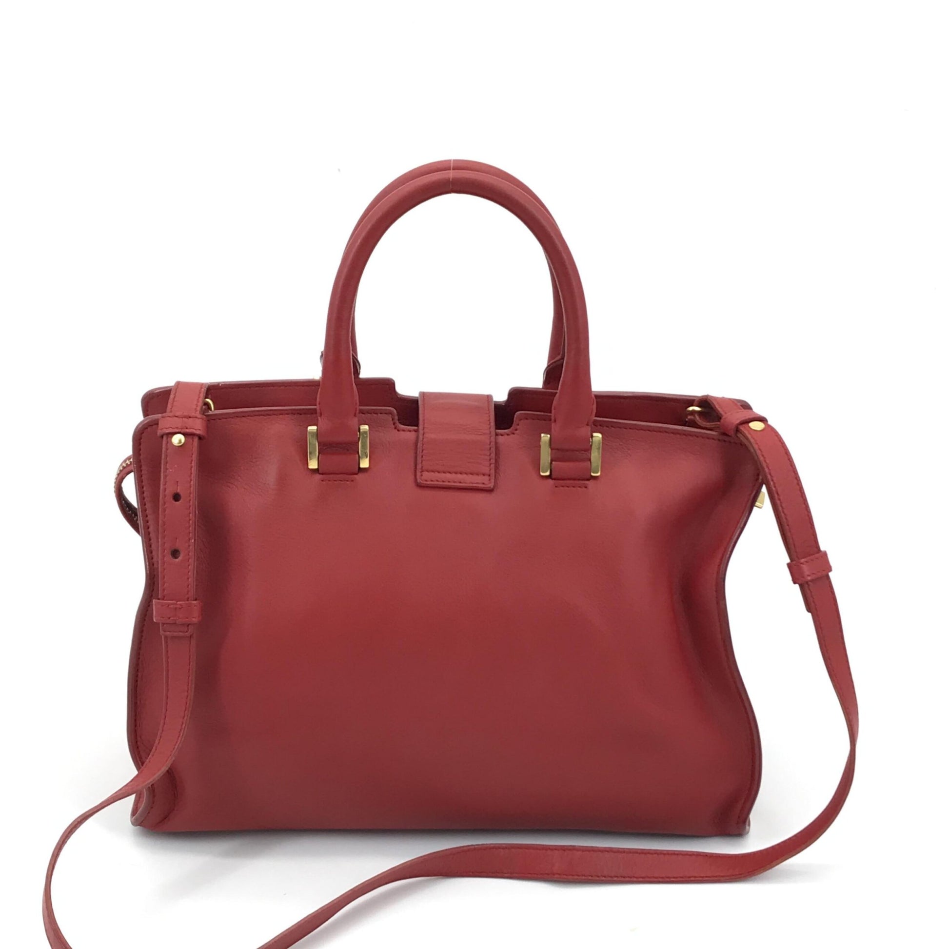 Sac à main en cuir Saint Laurent avec logo Y