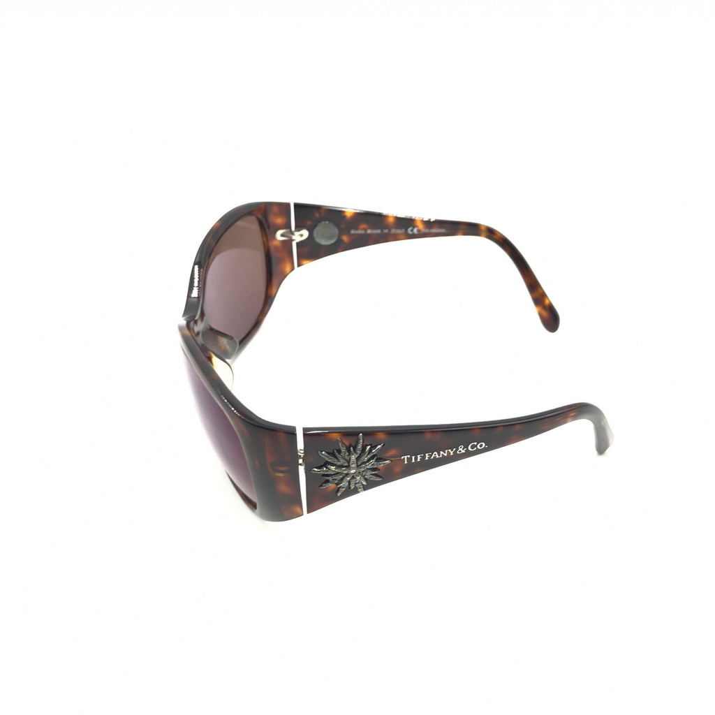 Lunettes de soleil ovales marron Tiffany & Co.
