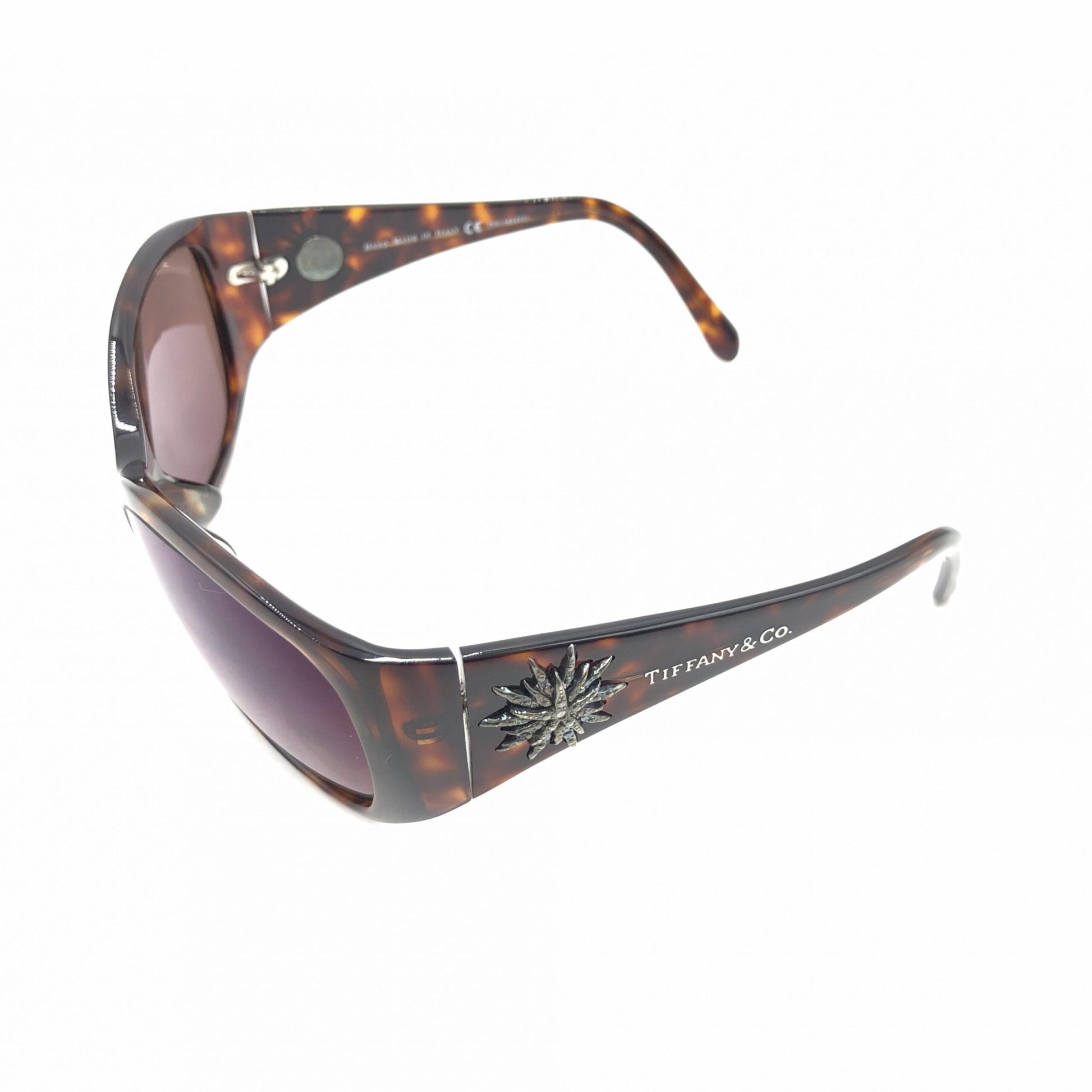 Lunettes de soleil ovales marron Tiffany & Co.