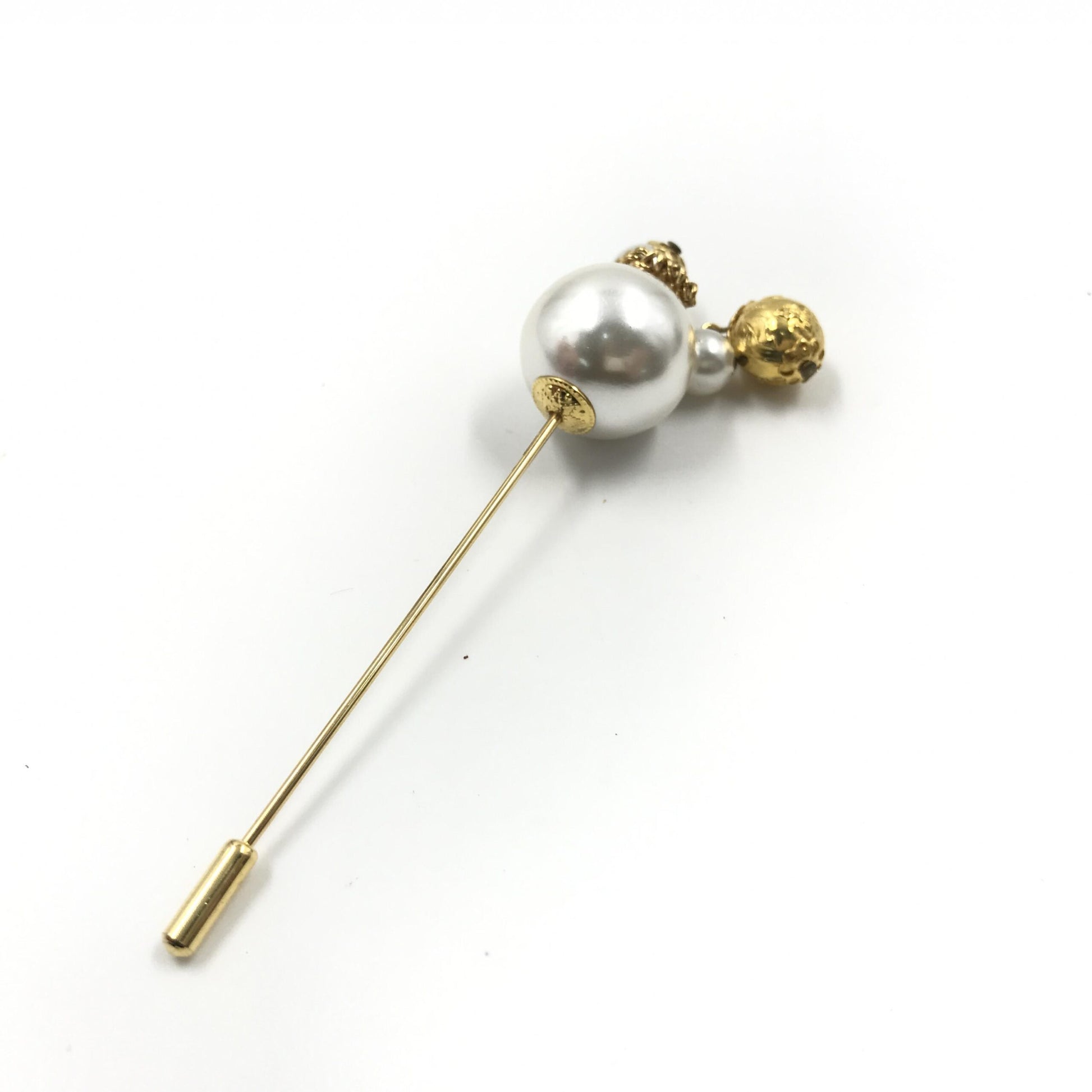 Broche Salvatore Ferragamo, style perle, coffret