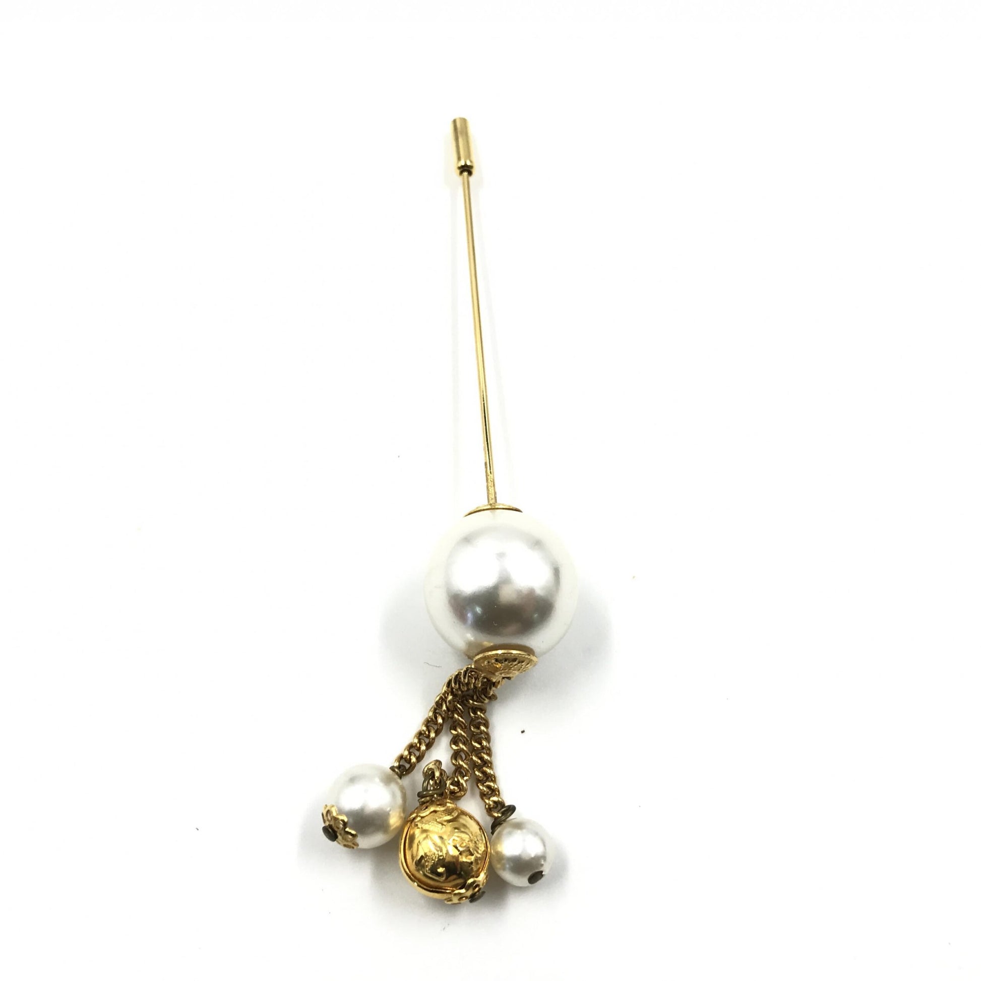Broche Salvatore Ferragamo, style perle, coffret