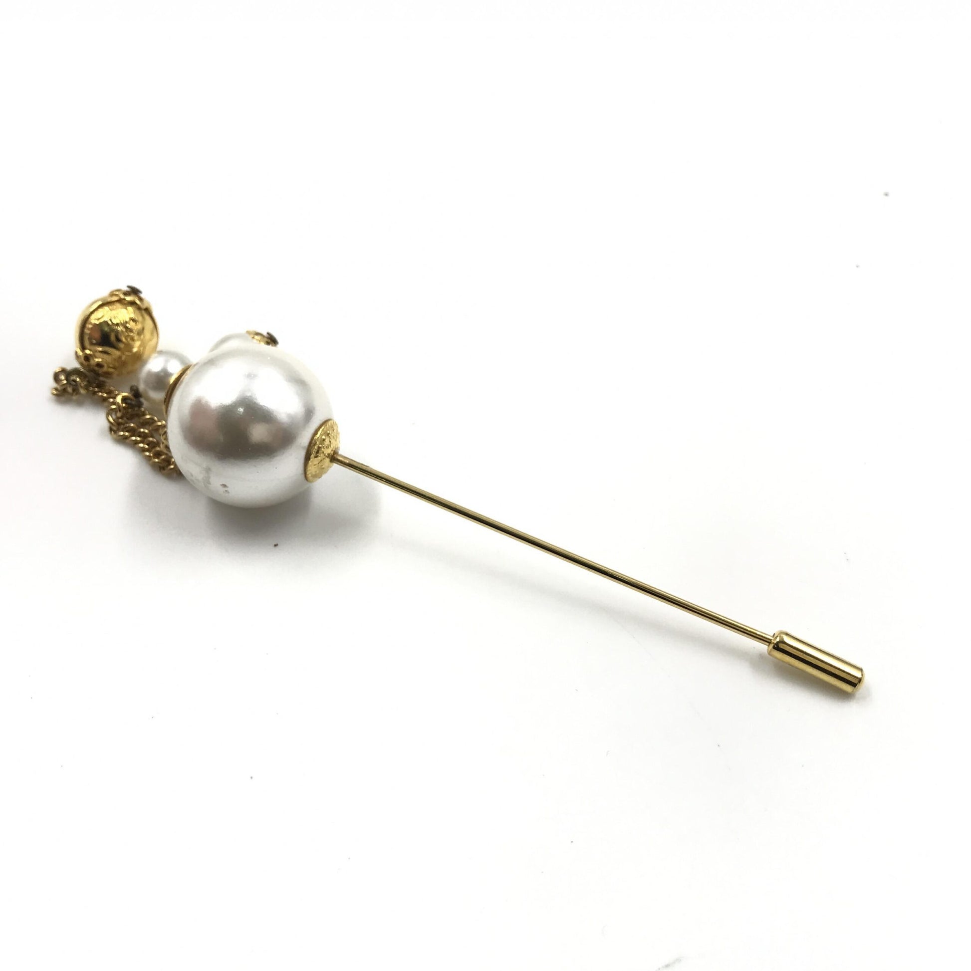Broche Salvatore Ferragamo, style perle, coffret