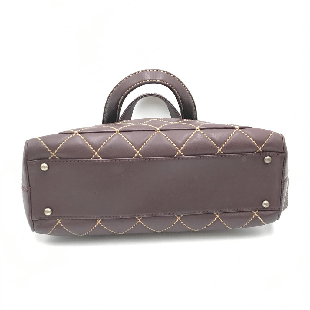 Sac à main Chanel Wild Stitch Mini Boston Rouge