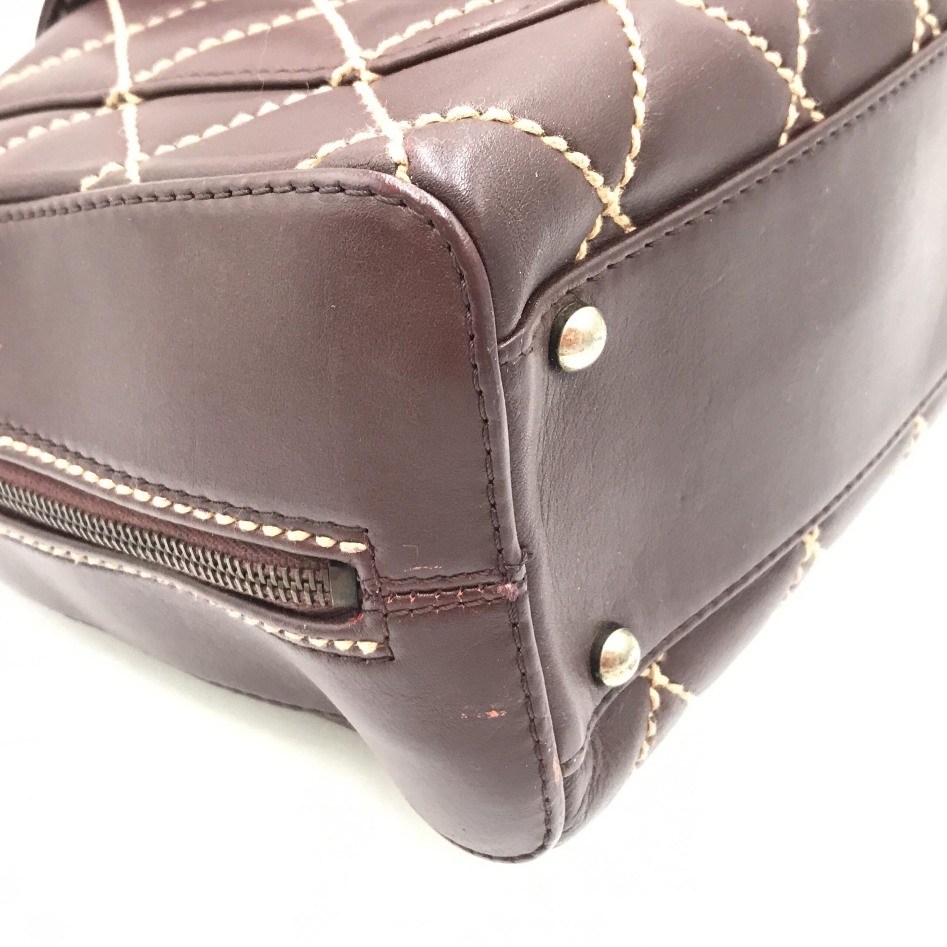 Sac à main Chanel Wild Stitch Mini Boston Rouge