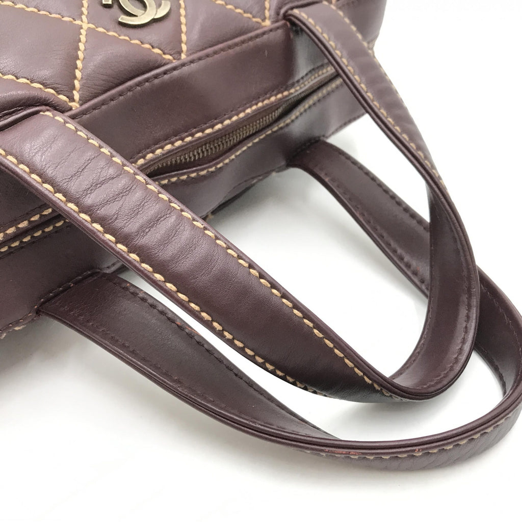 Sac à main Chanel Wild Stitch Mini Boston Rouge