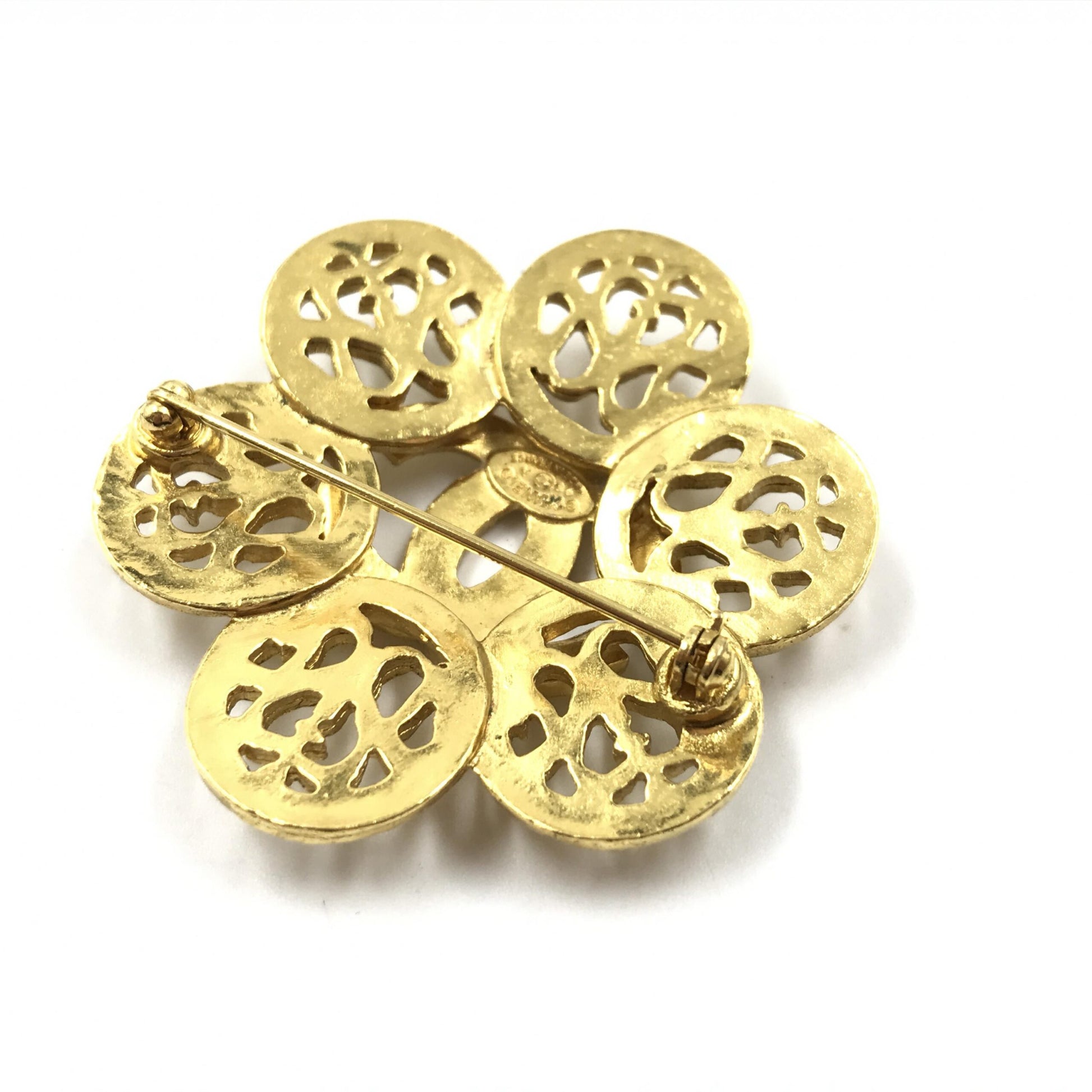 Broche Coco Médaillon Vintage Bijoux Fantaisie Chanel