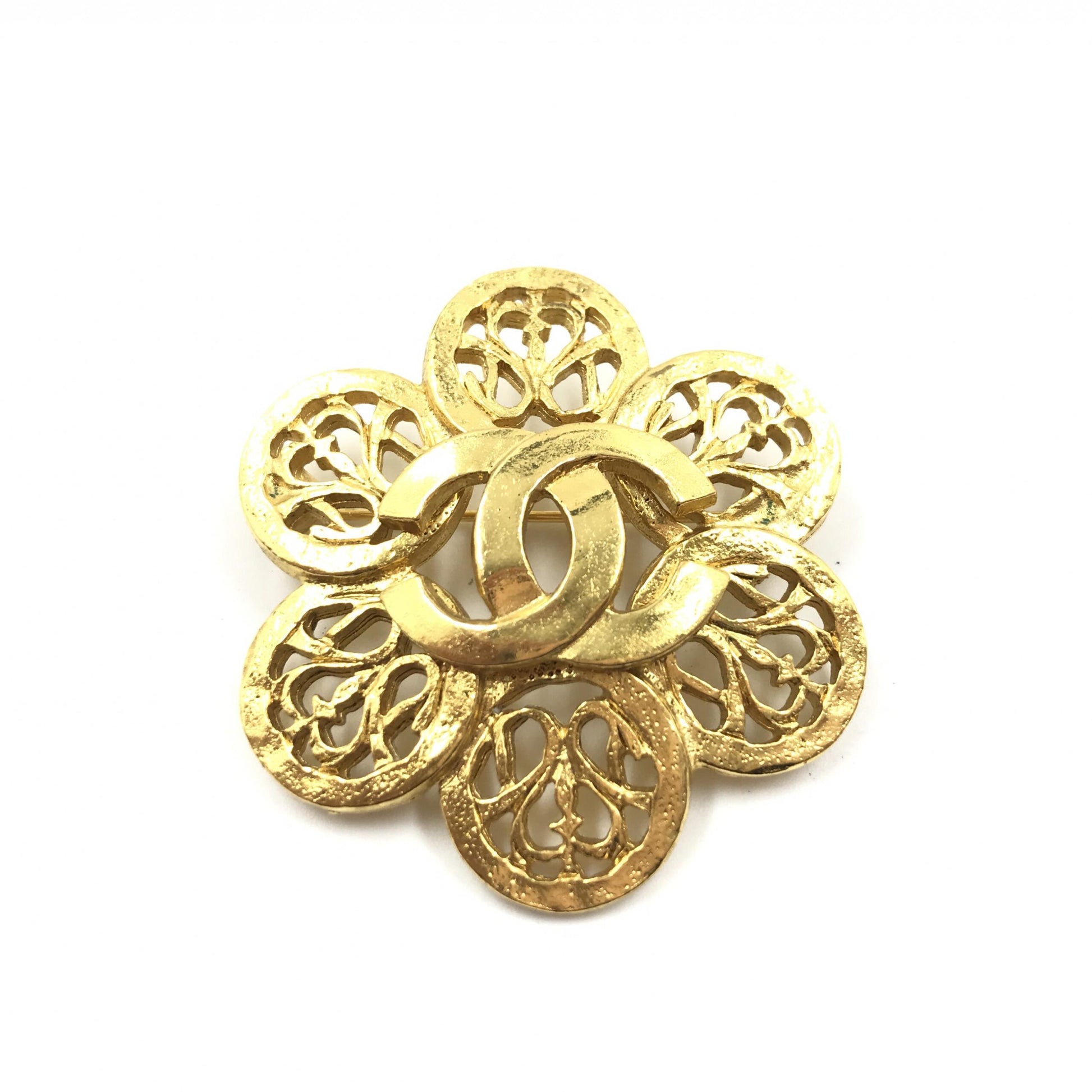 Broche Coco Médaillon Vintage Bijoux Fantaisie Chanel