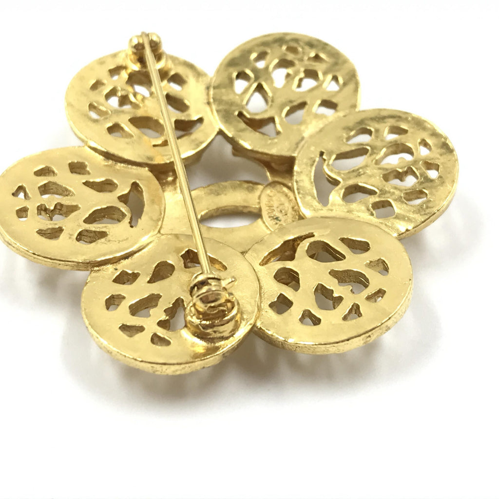 Broche Coco Médaillon Vintage Bijoux Fantaisie Chanel