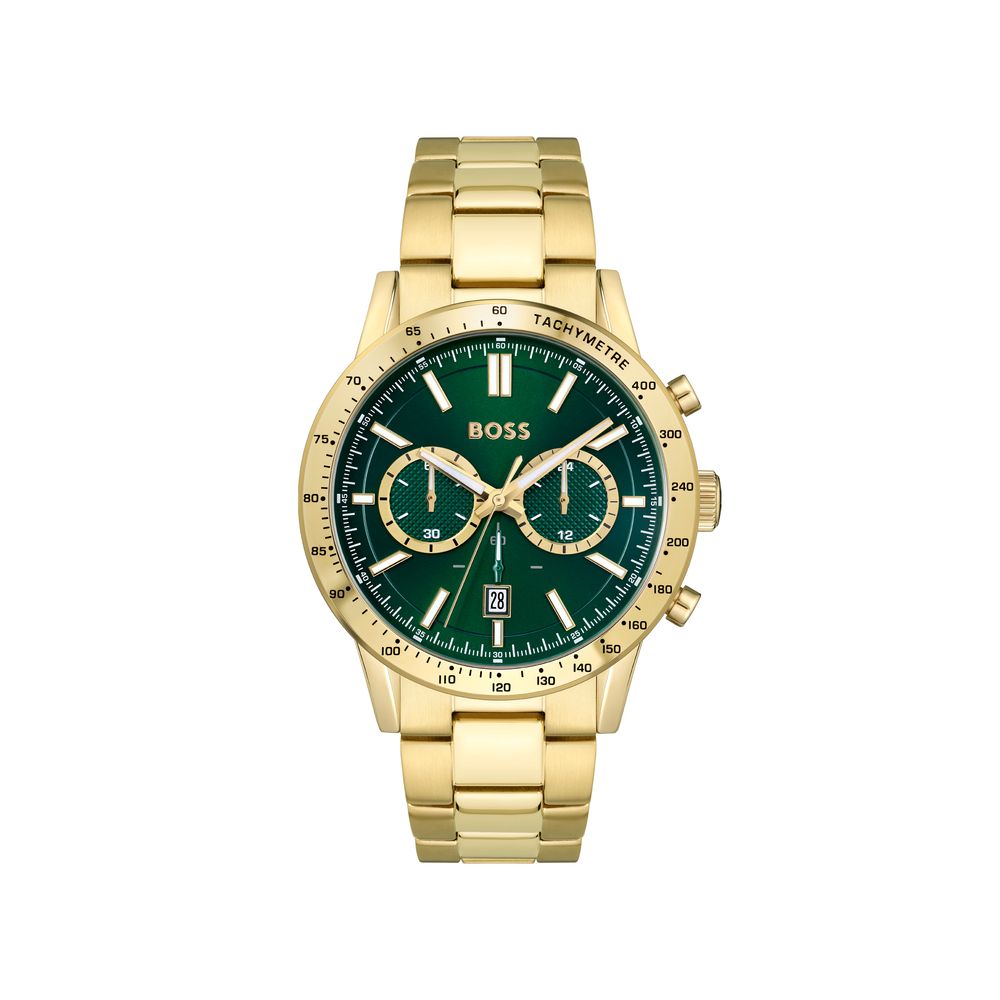 Montre de soirée Hugo Boss en acier inoxydable doré