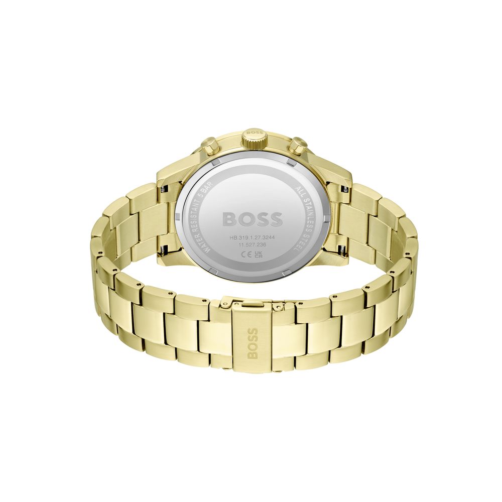 Montre de soirée Hugo Boss en acier inoxydable doré
