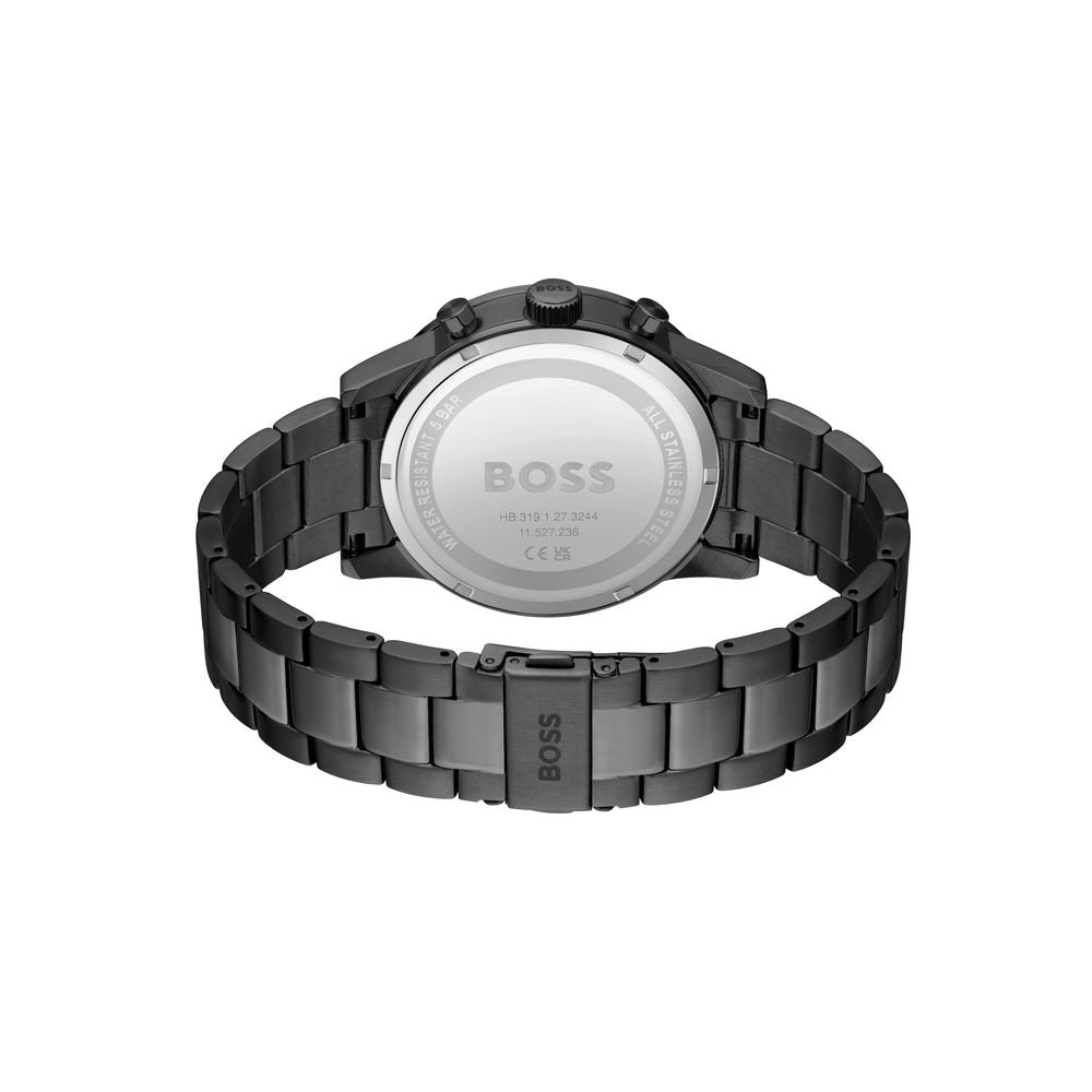 Montre de soirée Hugo Boss en acier inoxydable gris