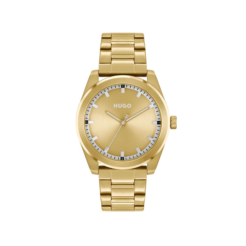 Montre de soirée Hugo Boss en acier inoxydable doré