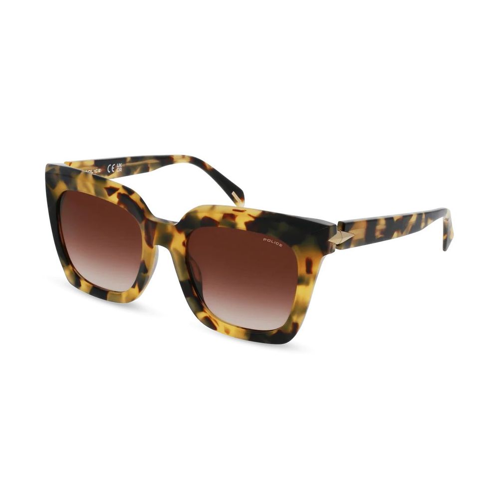 Lunettes de soleil Police en acétate marron