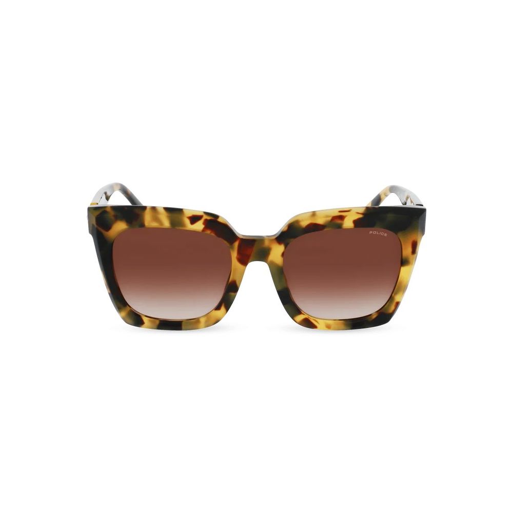 Lunettes de soleil Police en acétate marron