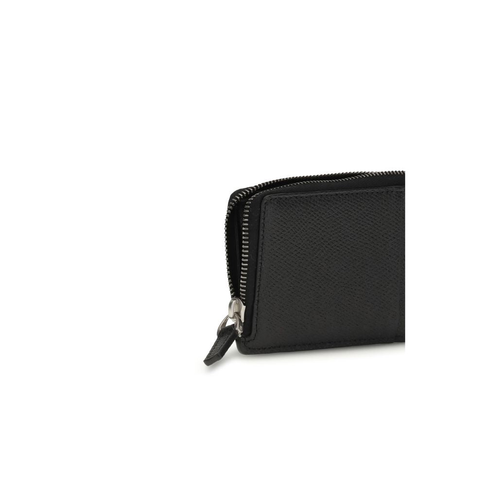 Portefeuille Valentino Garavani en Cuir de Veau Noir Bos Taurus