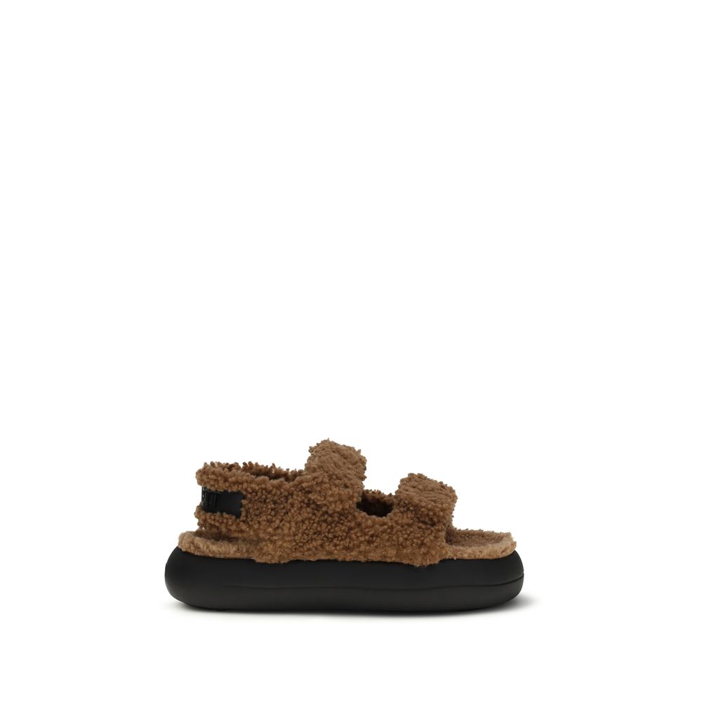 Chaussons Moon Boot Marron en Polyamide