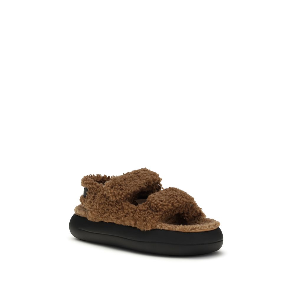 Chaussons Moon Boot Marron en Polyamide