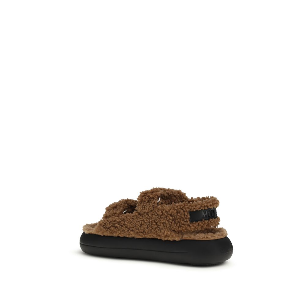 Chaussons Moon Boot Marron en Polyamide