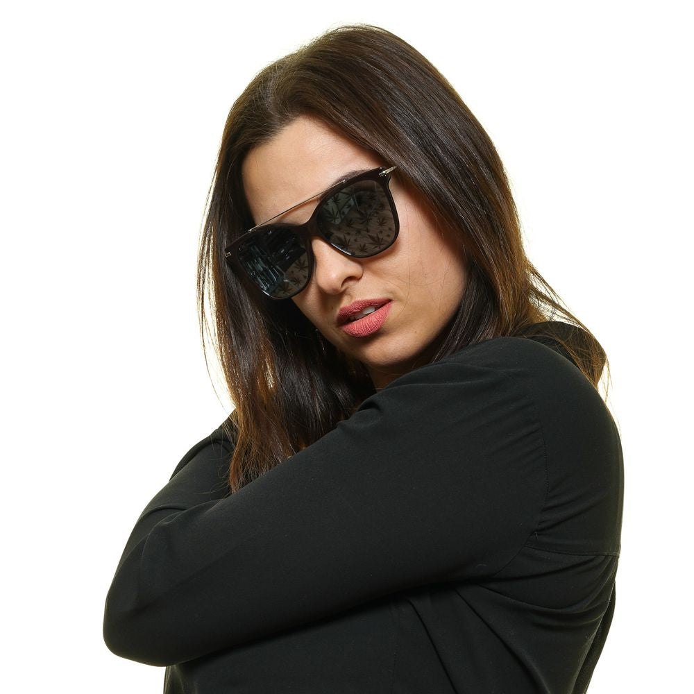 Lunettes de soleil Police en métal et plastique marron