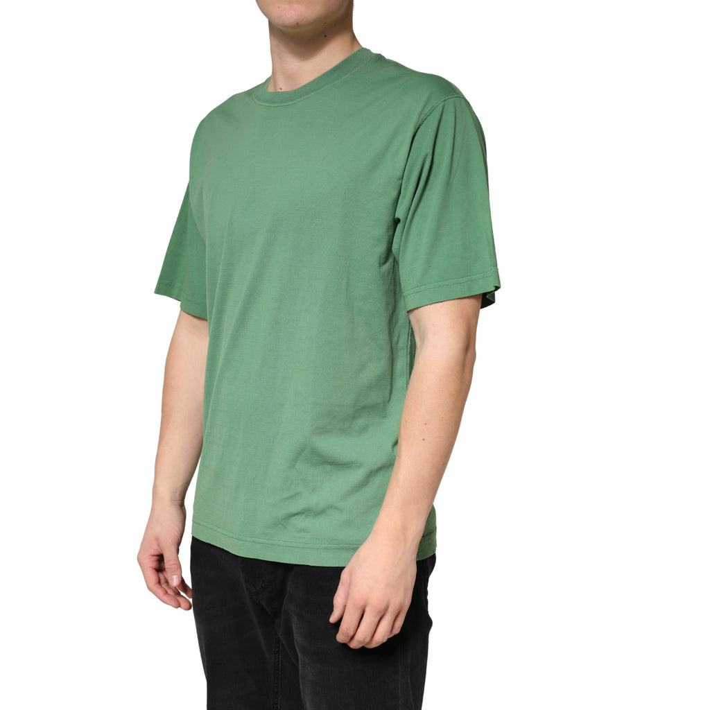 T-shirt Dolce & Gabbana en coton vert clair à col ras du cou et manches courtes