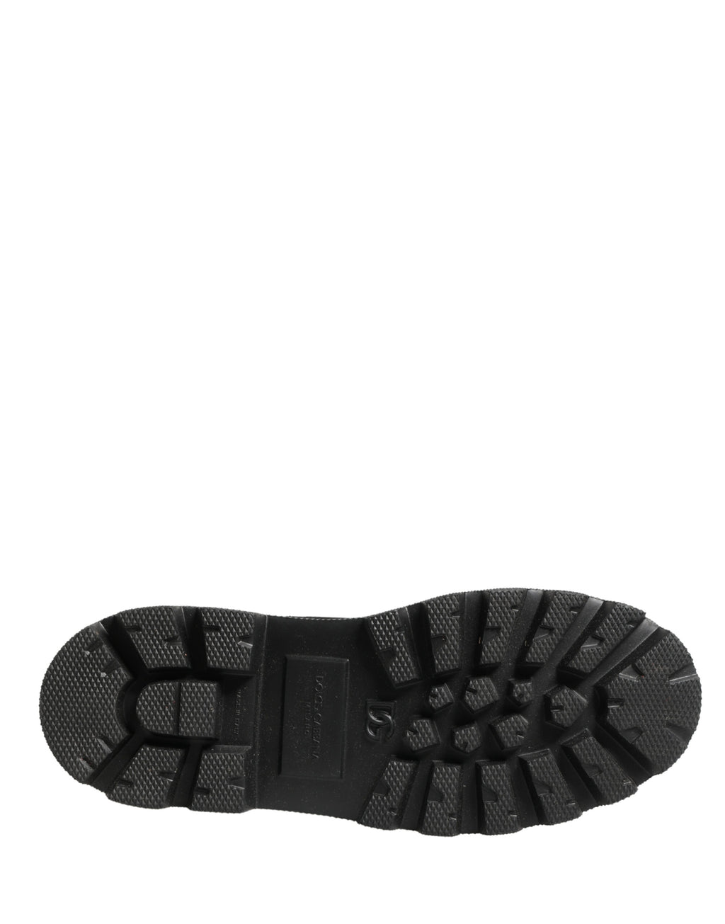 Chaussures Baskets Dolce & Gabbana en Cuir Noir Semelle Crantée