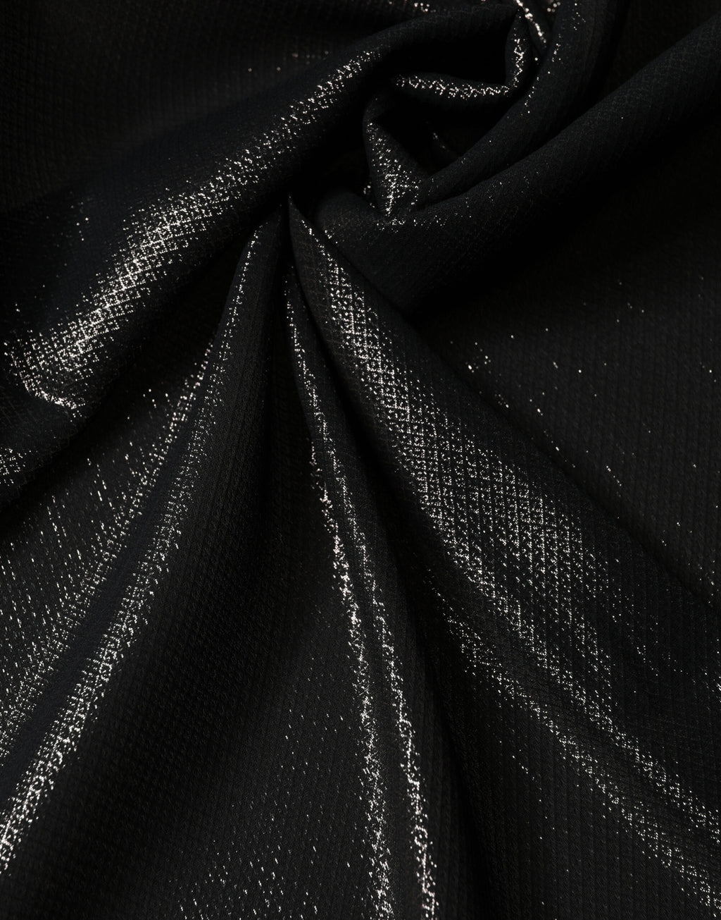 Dolce & Gabbana Foulard en soie noir Carré Écharpe 122cm x 120cm