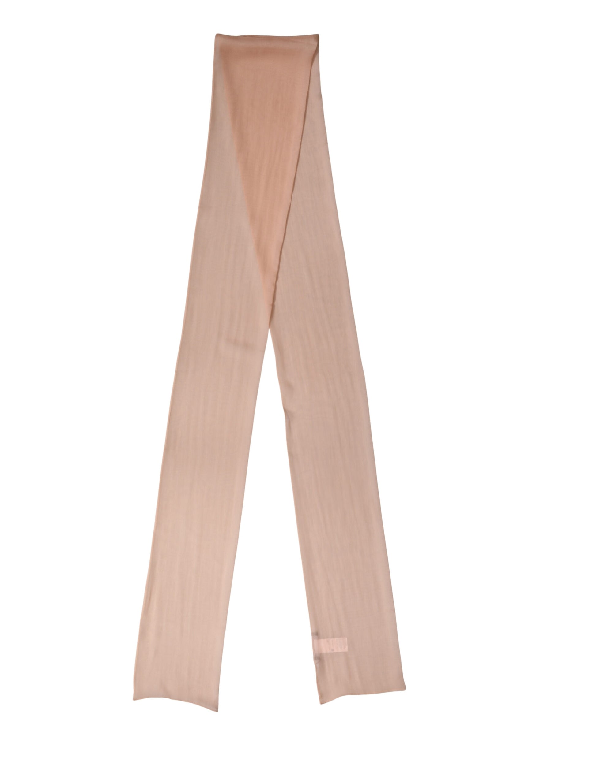 Foulard Dolce & Gabbana en soie rose clair, 291 cm x 19 cm