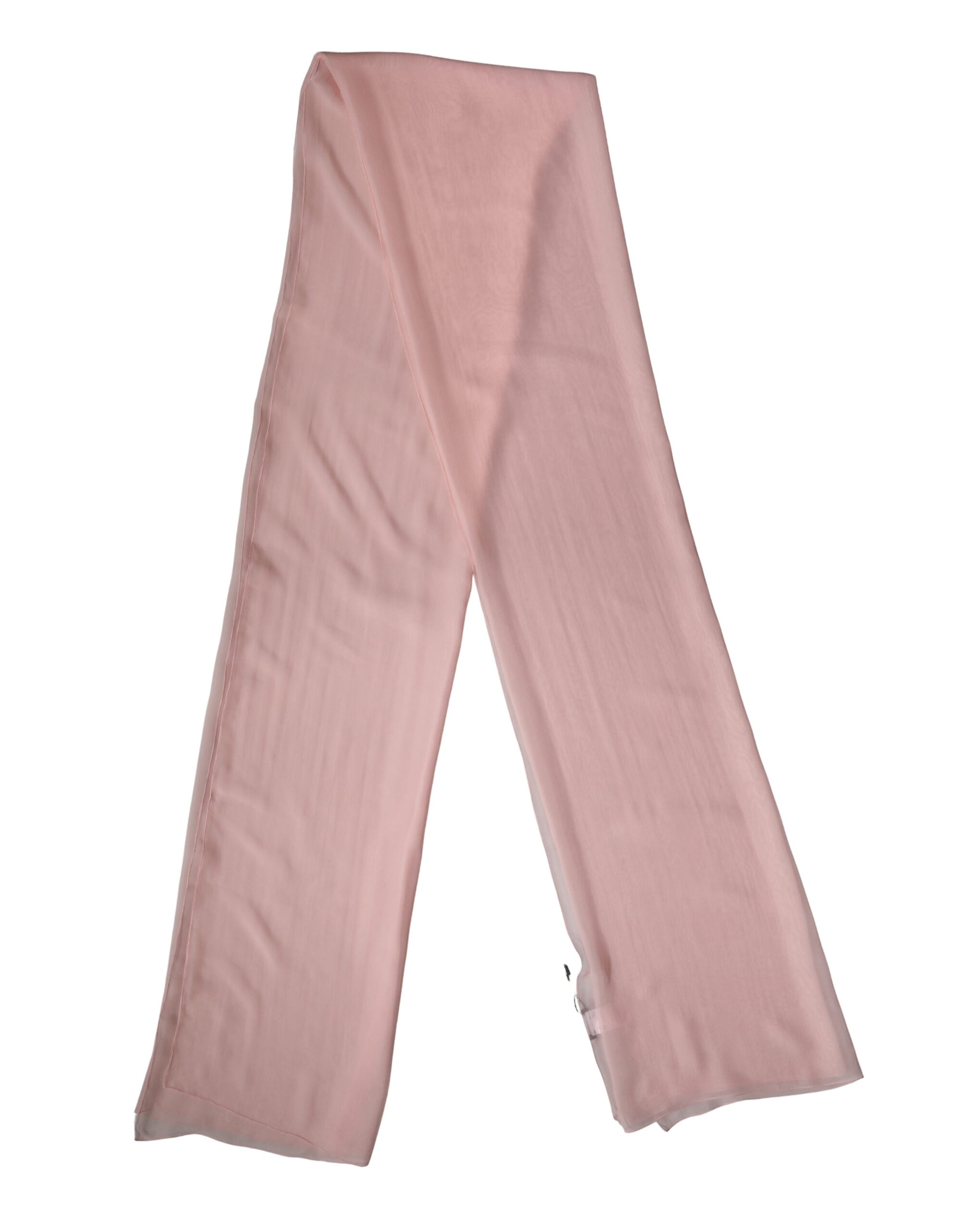 Écharpe-châle en soie rose pâle Dolce & Gabbana, 272 cm x 120 cm