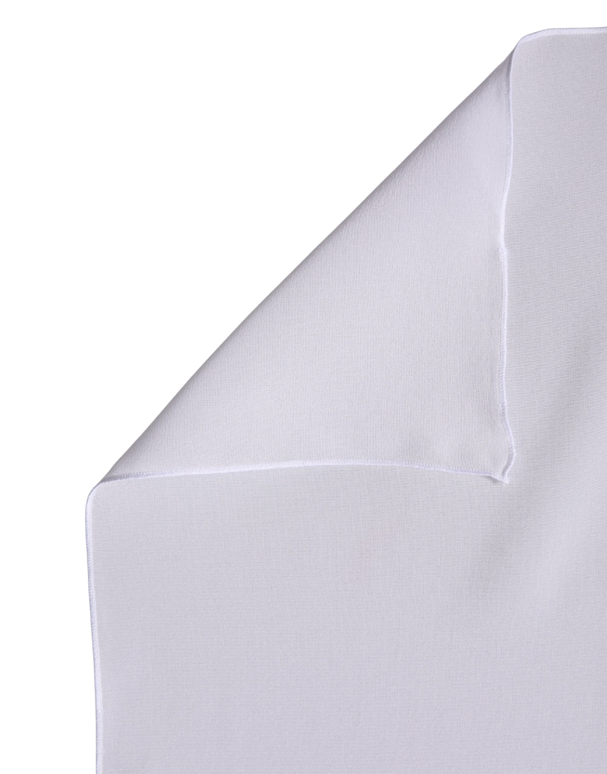 Dolce & Gabbana White Silk Neck Wrap Shawl Stole 200cm x 64cm  Scarf