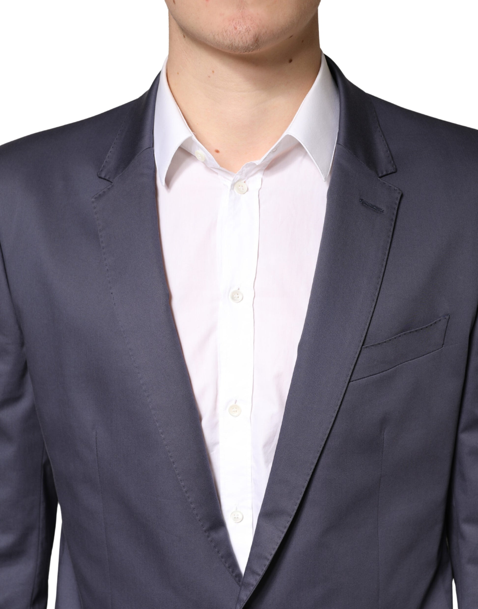 Costume deux pièces MARTINI bleu Dolce & Gabbana à simple boutonnage