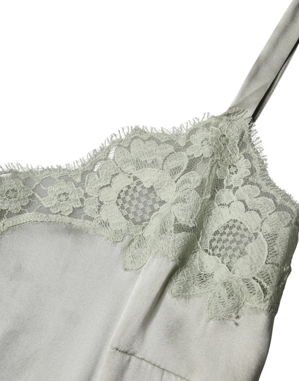 Haut de lingerie en dentelle florale vert clair Dolce & Gabbana