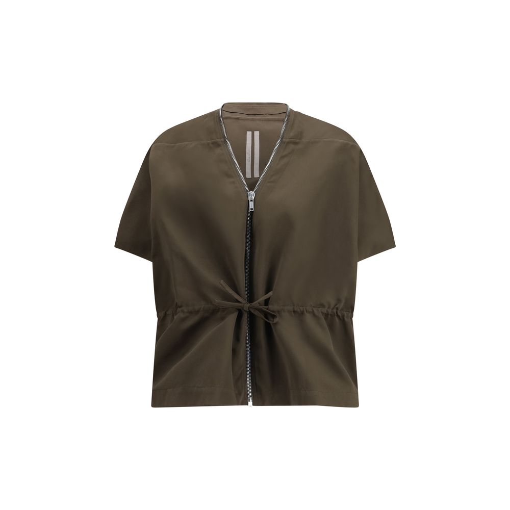Veste Rick Owens en polyester marron