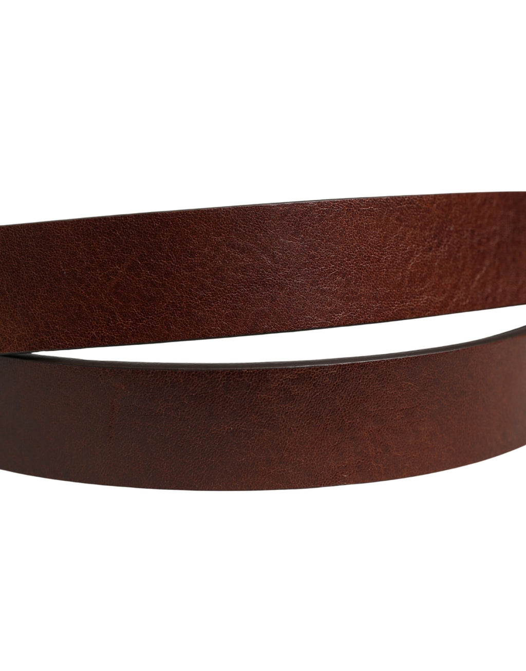Ceinture homme Dolce & Gabbana en cuir marron avec boucle métallique siglée