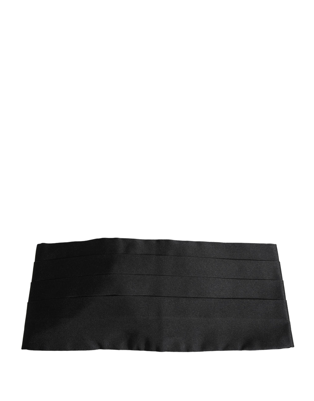 Dolce & Gabbana Ceinture large en soie 100 % noire