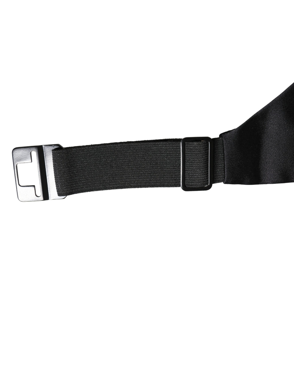 Dolce & Gabbana Ceinture large en soie 100 % noire