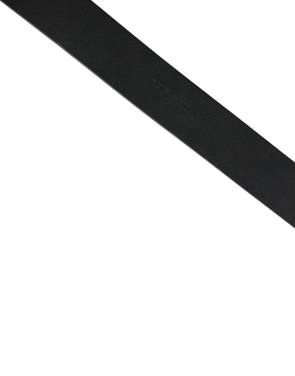 Ceinture Dolce & Gabbana en cuir de veau noir avec boucle en métal doré
