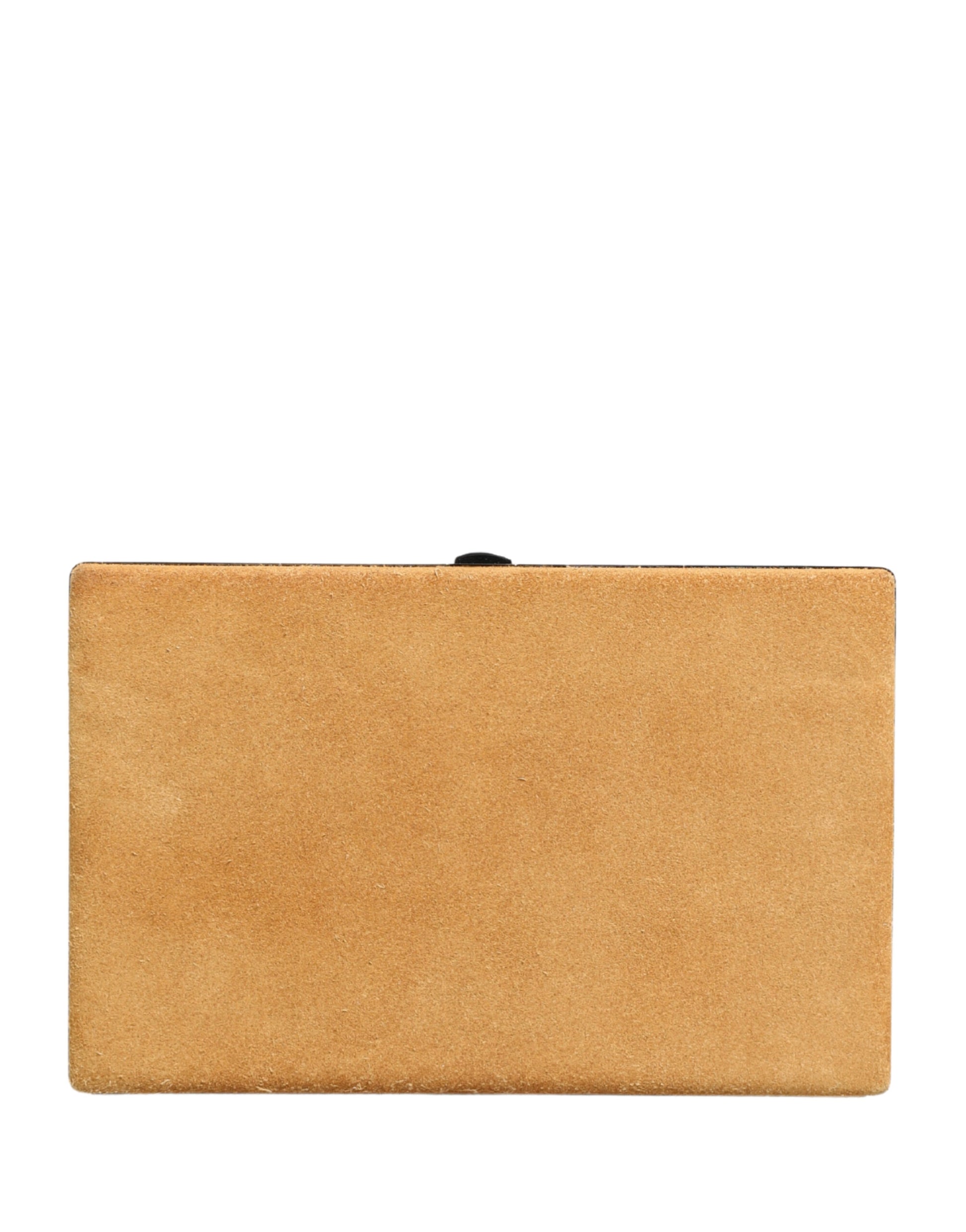 Dolce & Gabbana Pochette Femme en Veau Velours Beige Sac de Soirée