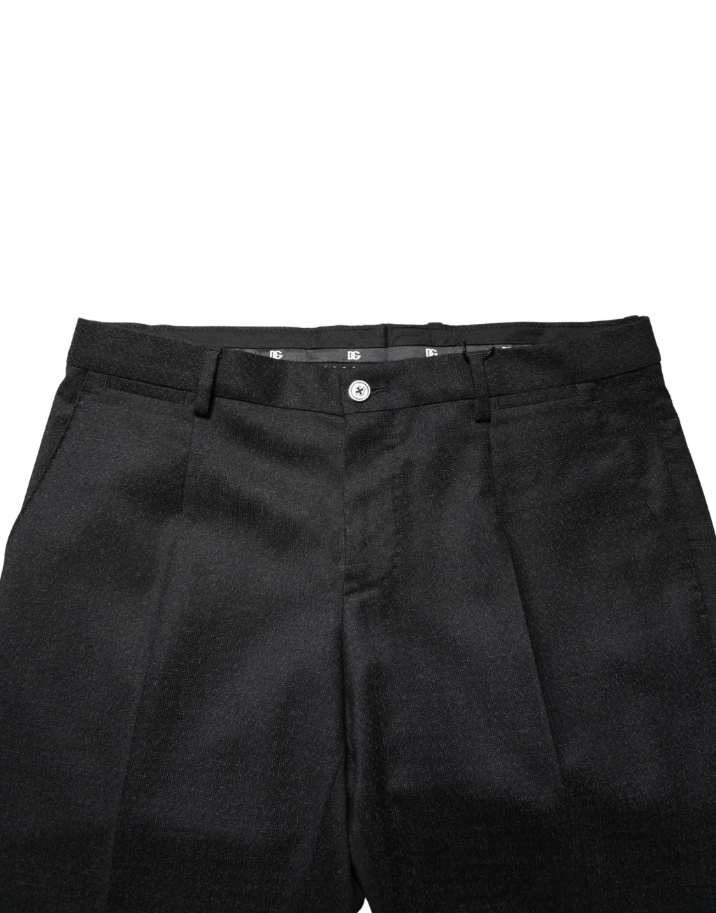 Pantalon habillé moulant Dolce & Gabbana en laine noire pour homme