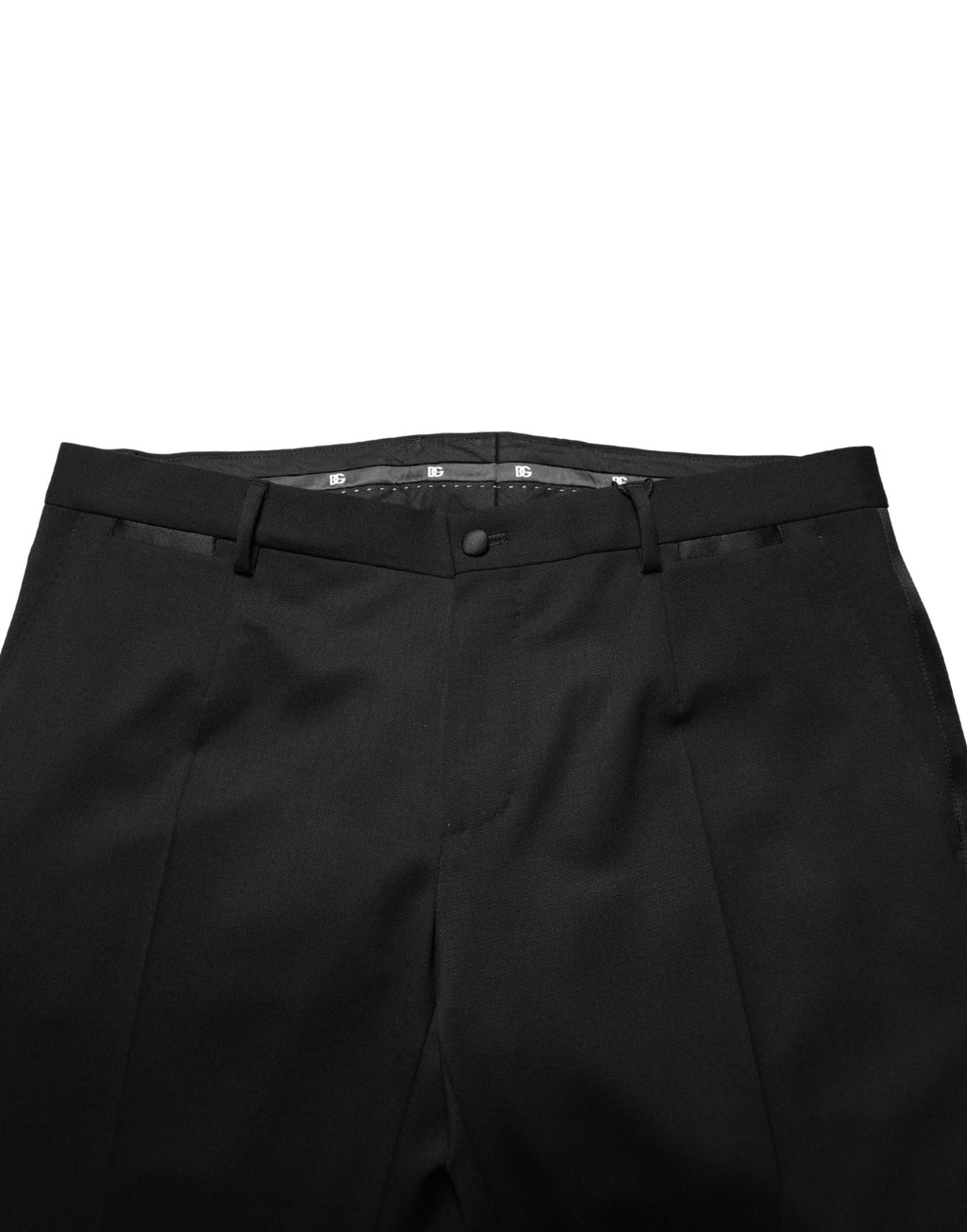 Pantalon habillé moulant Dolce & Gabbana en laine noire pour homme