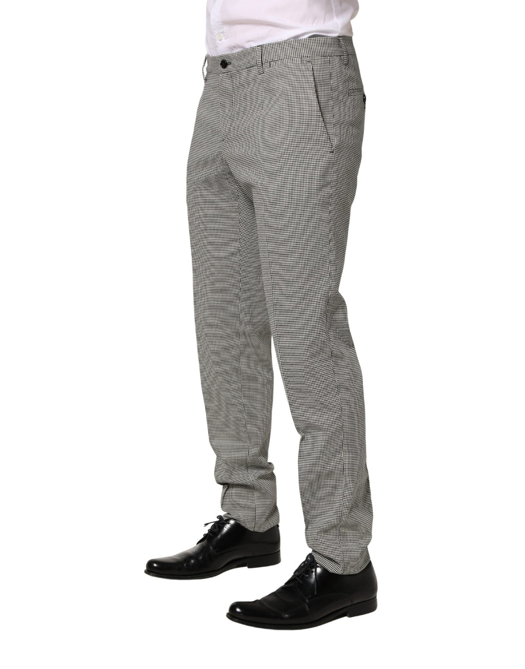 Pantalon habillé moulant Dolce & Gabbana en coton gris