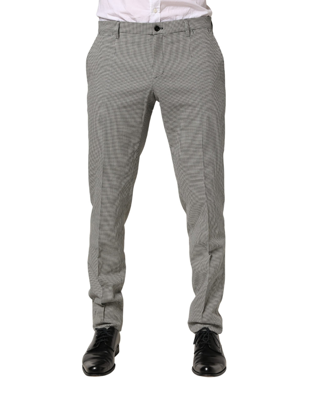 Pantalon habillé moulant Dolce & Gabbana en coton gris