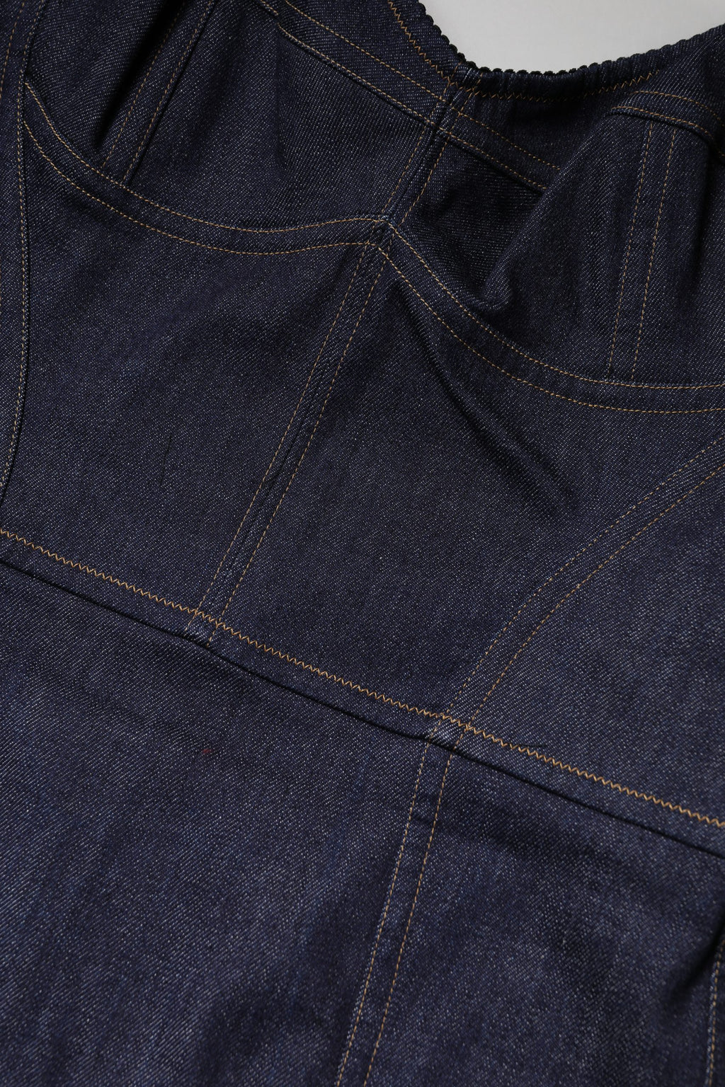 Dolce & Gabbana Dark Blue Cotton Denim Sheath Midi Dress