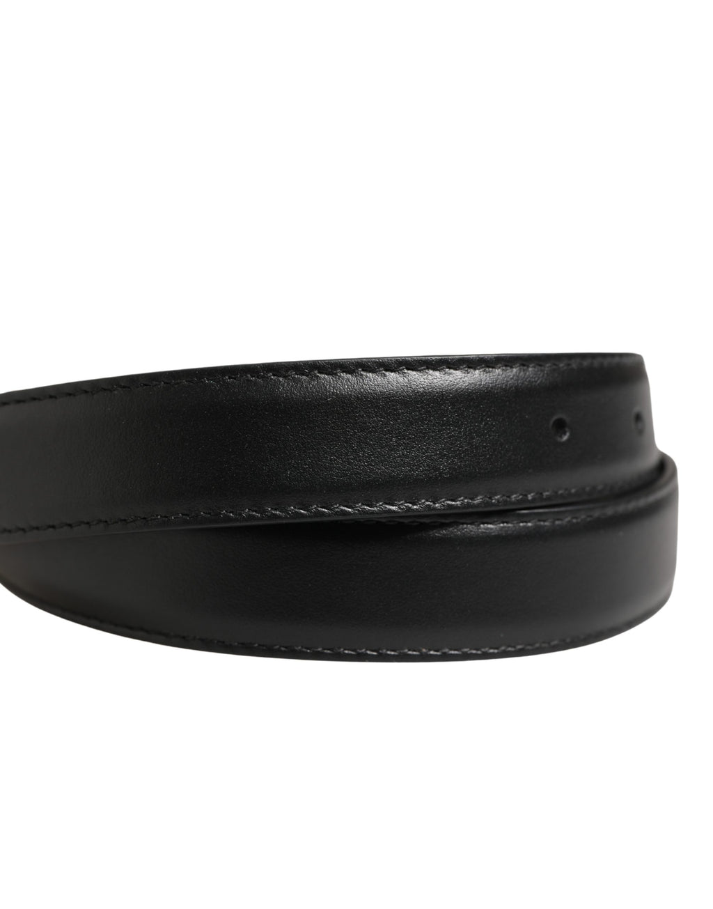 Ceinture Dolce & Gabbana pour homme en cuir noir avec boucle en métal