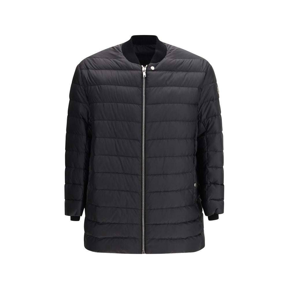 Manteau noir Moncler x Rick Owens en duvet d'oie