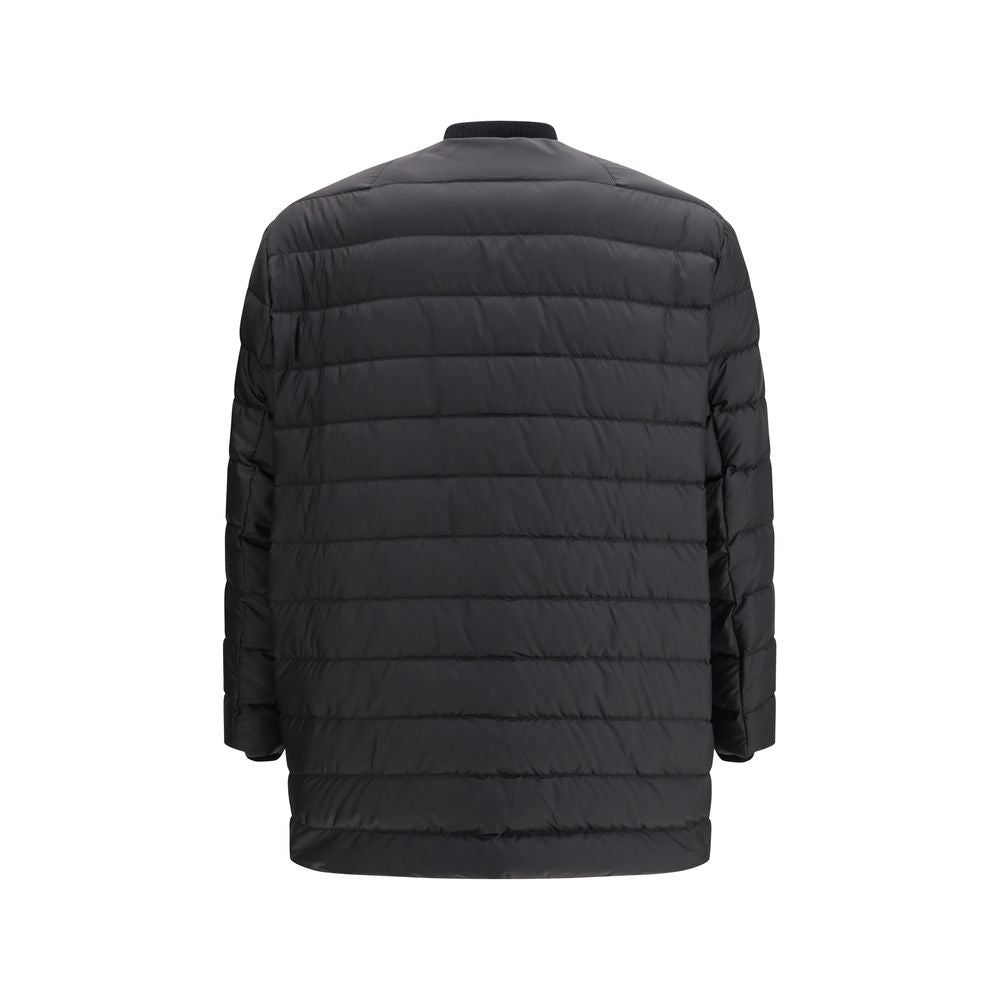 Manteau noir Moncler x Rick Owens en duvet d'oie