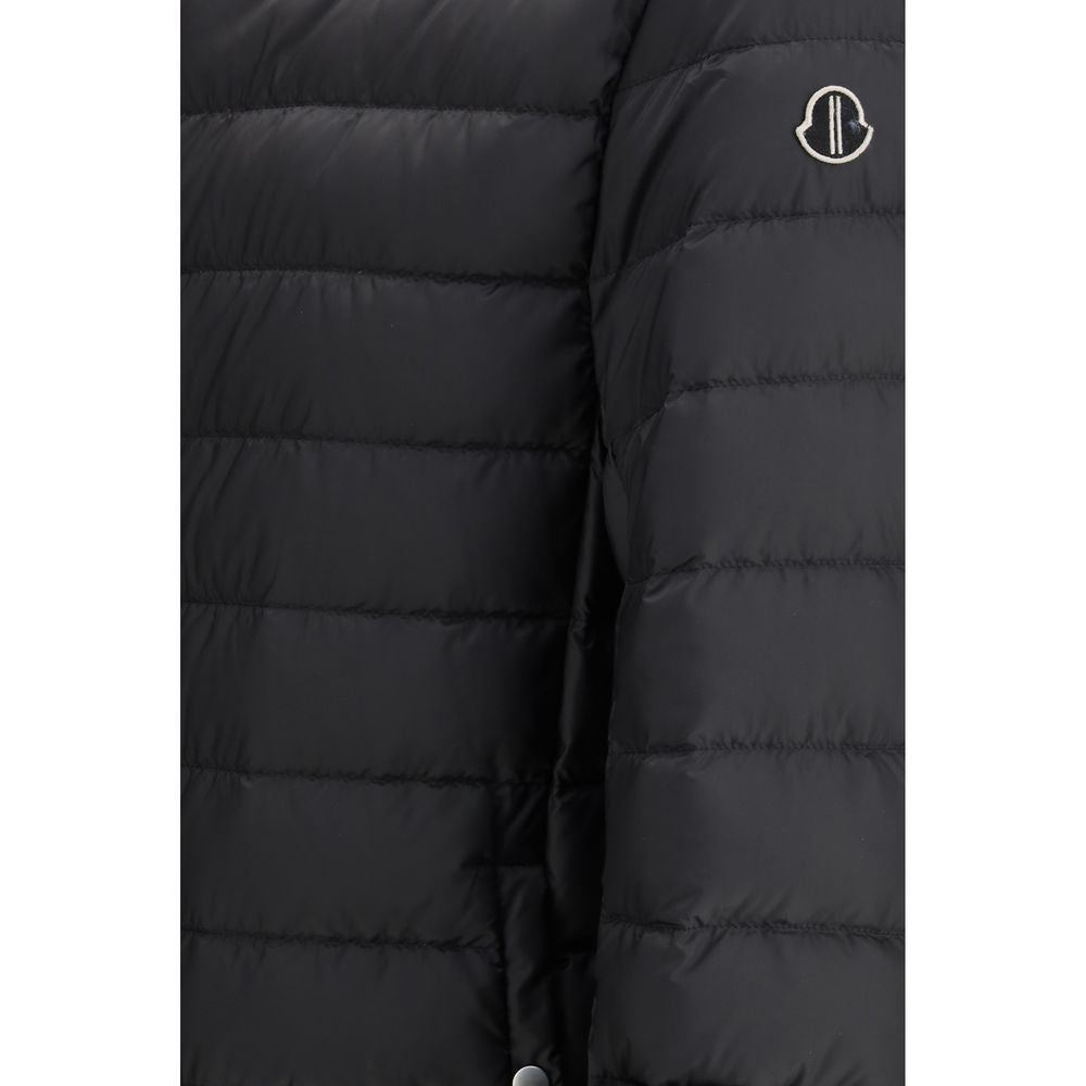 Manteau noir Moncler x Rick Owens en duvet d'oie