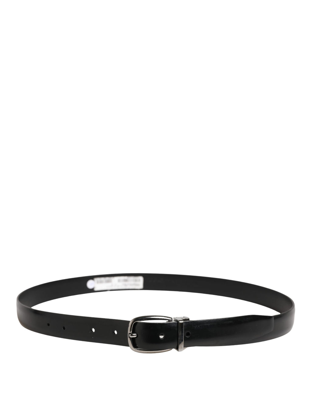Ceinture Dolce & Gabbana pour homme en cuir noir avec boucle en métal