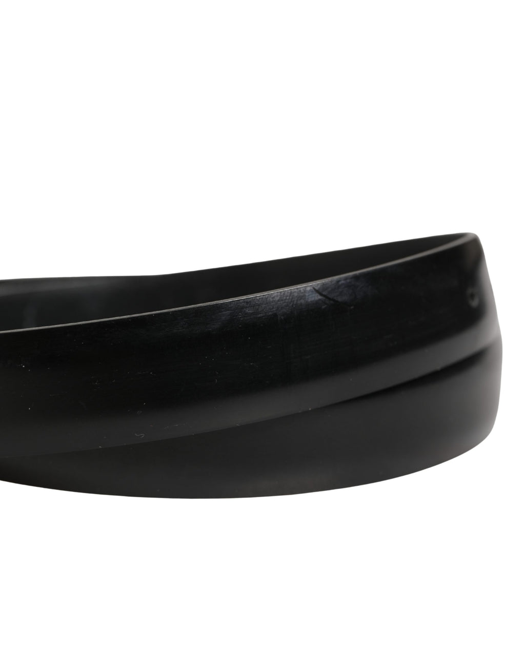 Ceinture Dolce & Gabbana pour homme en cuir noir avec boucle en métal