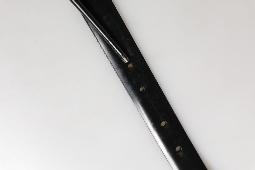 Ceinture Dolce & Gabbana pour homme en cuir noir avec boucle en métal